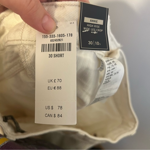 Abercrombie & Fitch • Annie High Rise Wide Leg Crop - Picture 6 of 9